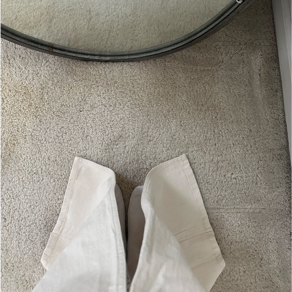 Djerf Avenue Remake Denim Skirt Cream XXS NWT